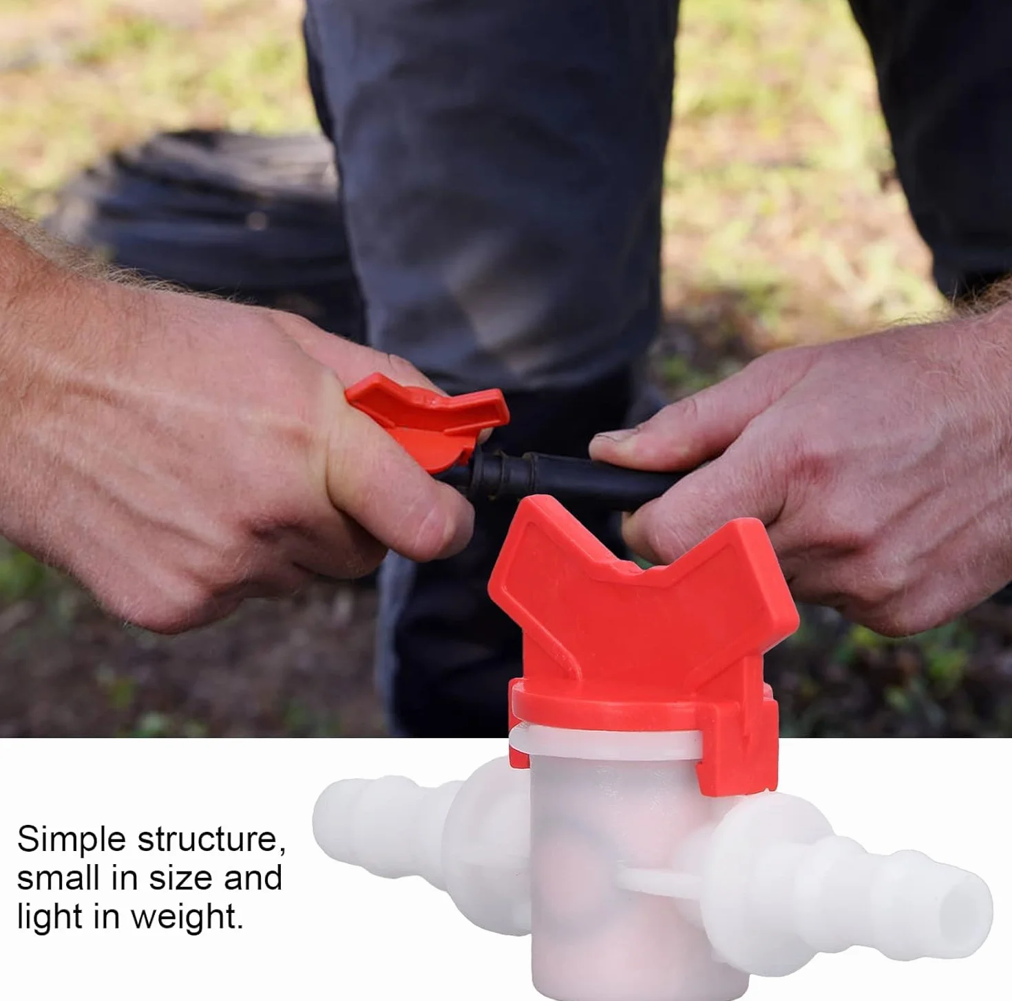 2 Pièces Régulateur Pompe à Eau, 10 mm Connecteur Rapide Régulateur de Débits Pompe à Eau Vannes d'Arrêt Droites Valve Interrupteur Débit D'eau pour Tuyau