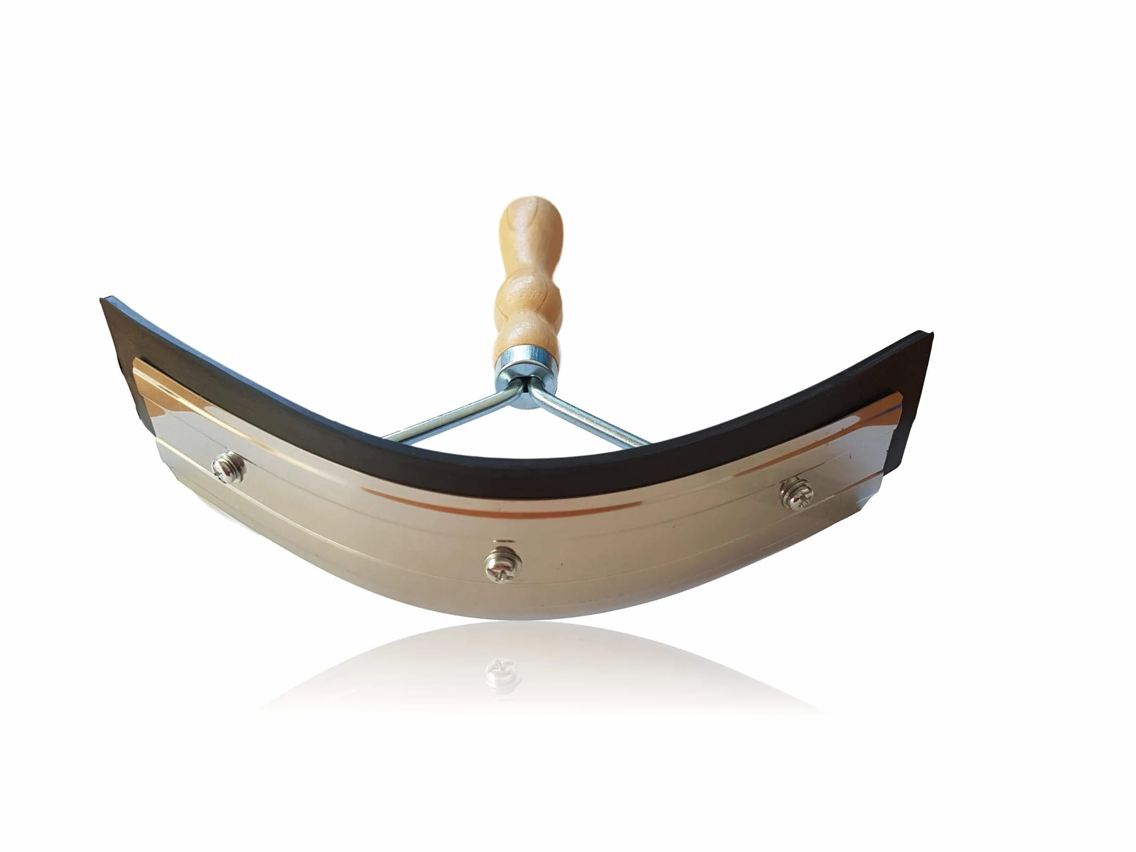 Couteau à souder en Acier Inoxydable avec poignée en Bois pour Cheval et raclette 2 en 1 Pferdelinis