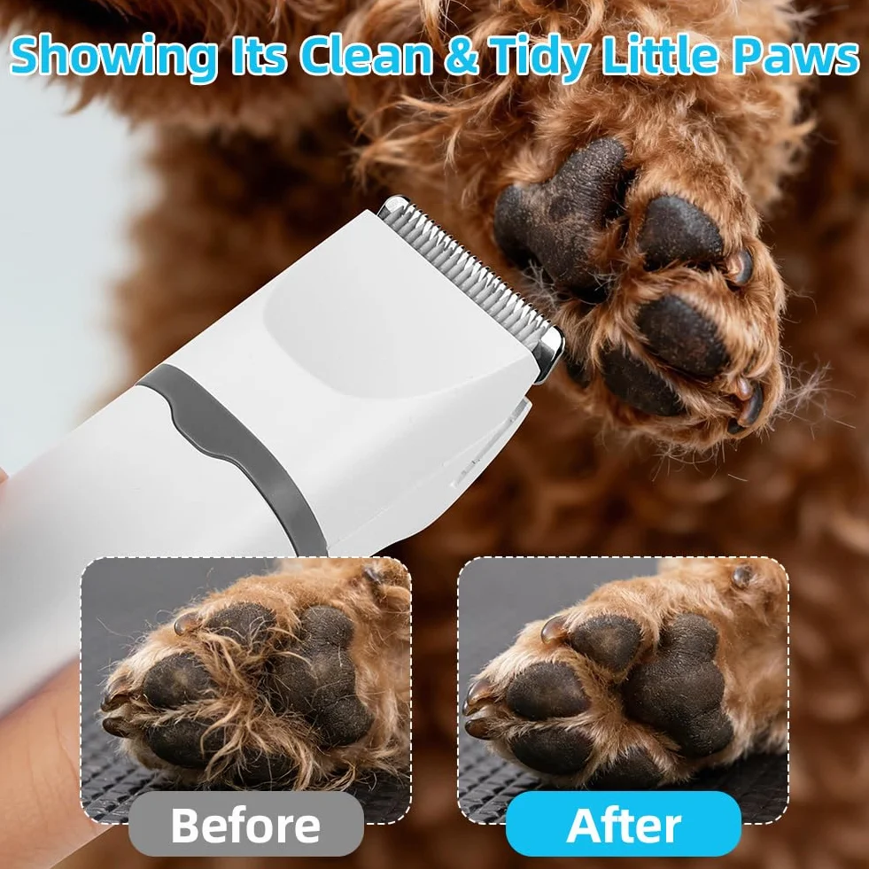 Tondeuse Chat Chien 4 en 1 Silencieuse USB-C avec écran LCD Professionnel