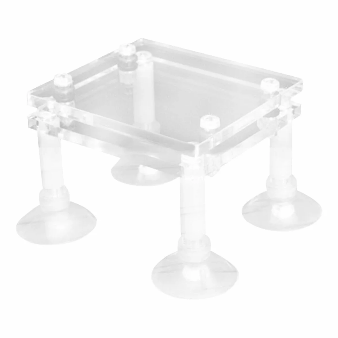 Hemobllo Support de Pompe Submersible en Acrylique Antichoc Ventouse, Support Surélevé pour Pompe à Eau D'aquarium, Accessoire pour Bassin de Poissons