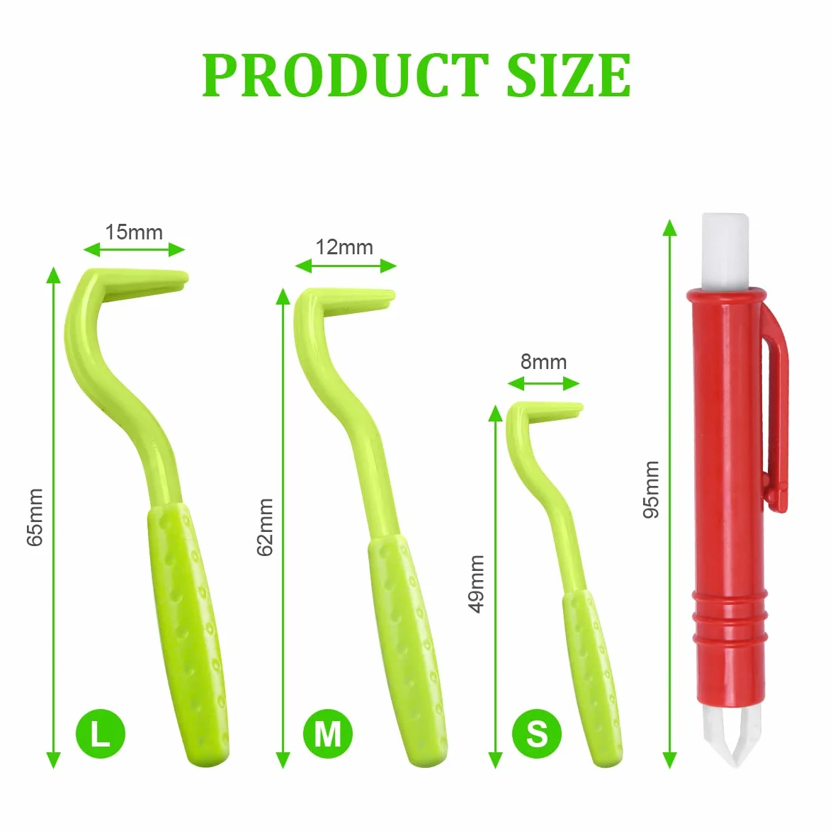 Pince à Tique pour Chiens 6PCS Crochet Anti Tiques Plastique