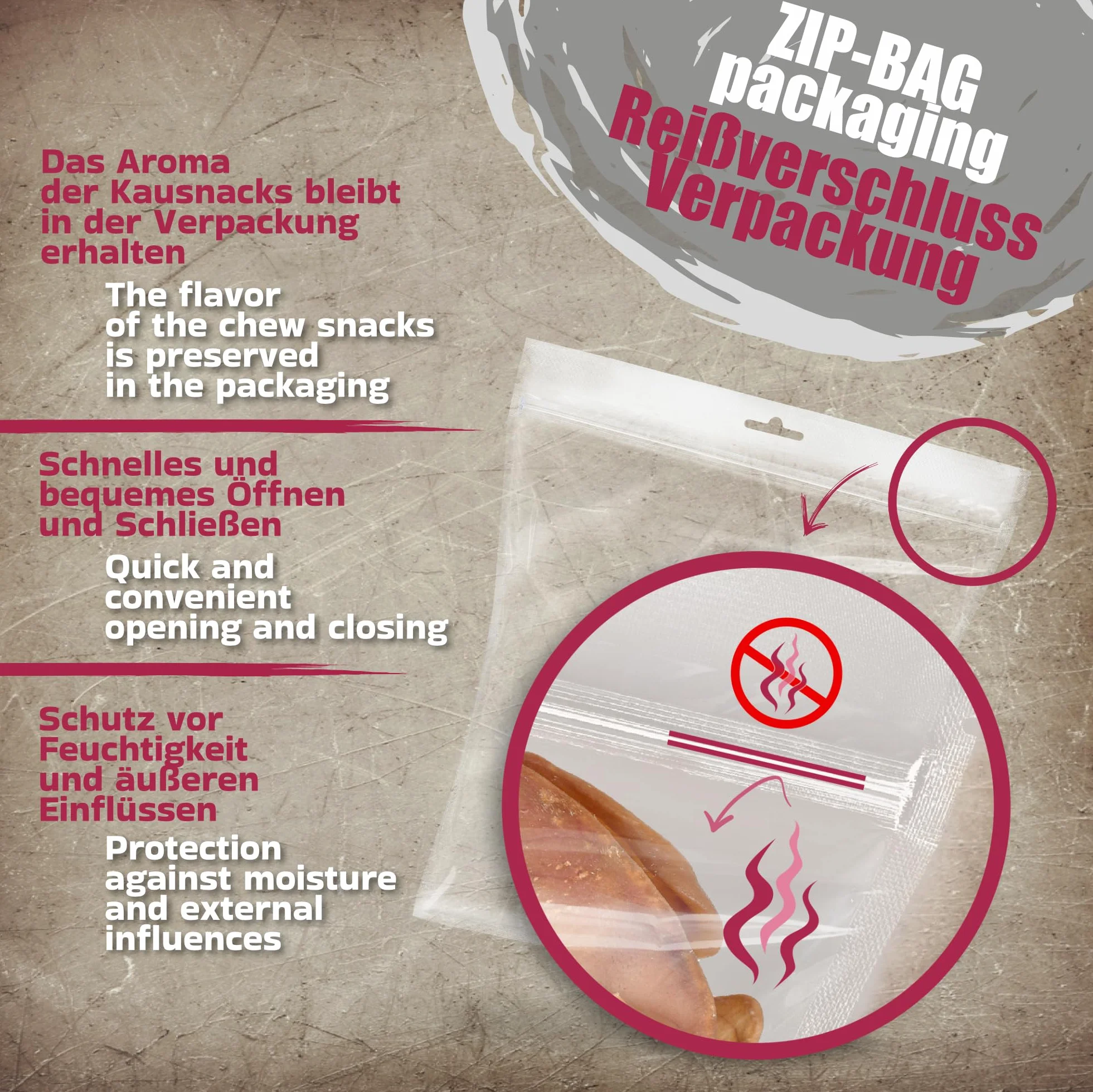 Sabots de bœuf pour Chiens 10 pièces 1kg Friandises Naturelles à mâcher sans additifs ni colorants Soin Dentaire Longue durée