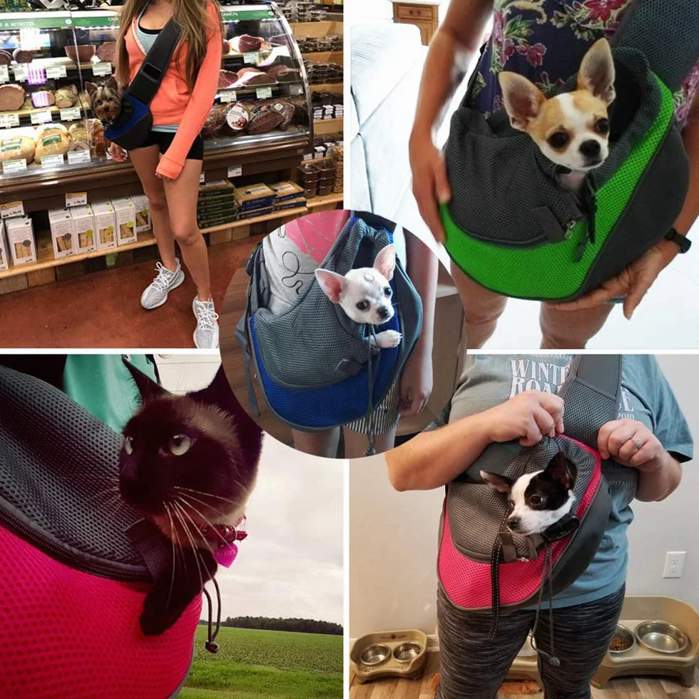 Sac de Transport pour Chat et Chien Bandoulière Épaule Sling