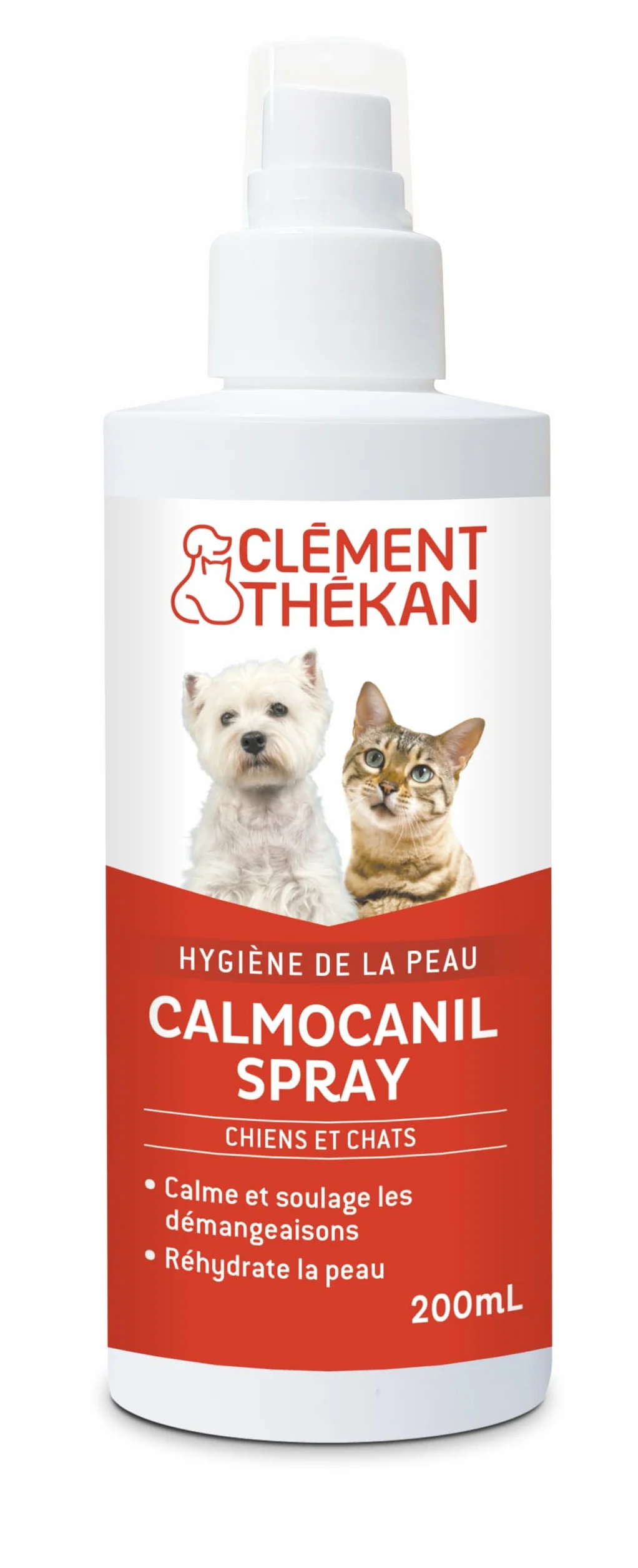 Clément Thékan Calmocanil Spray 200 ML Qui Calme et soulage Les démangeaisons pour Chiens et Chats