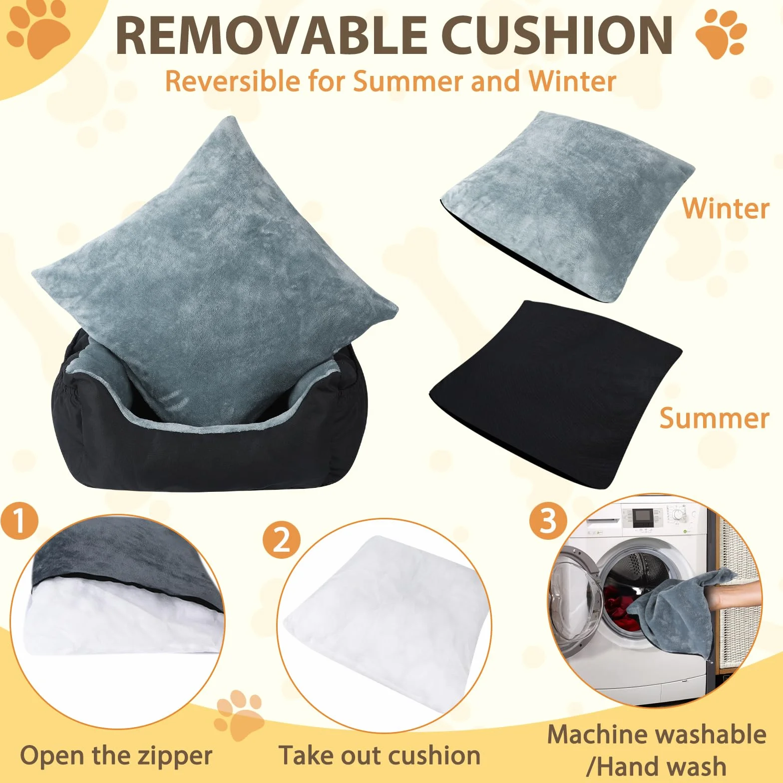 Lannvan Siege Auto Chien Antidérapant Lavable Coussin avec Laisse de Sécurité Noir