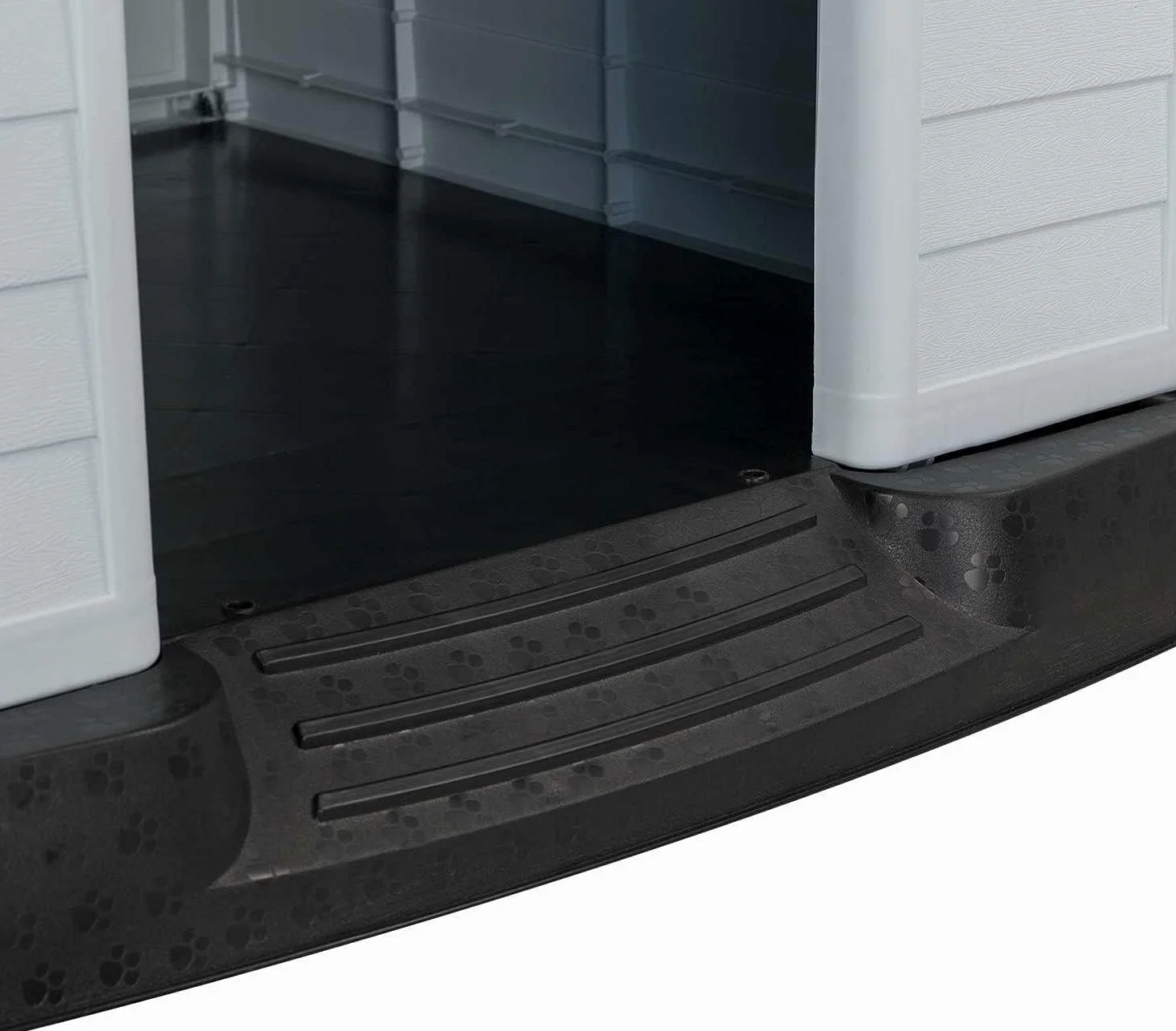 Aqpet Niche pour Chiens en Plastique pour extérieur, intérieur, Maison, Jardin, imperméable, avec Plancher surélevé, pour Chiens de Grande Taille, 105 x 96 x 98 H, Vert