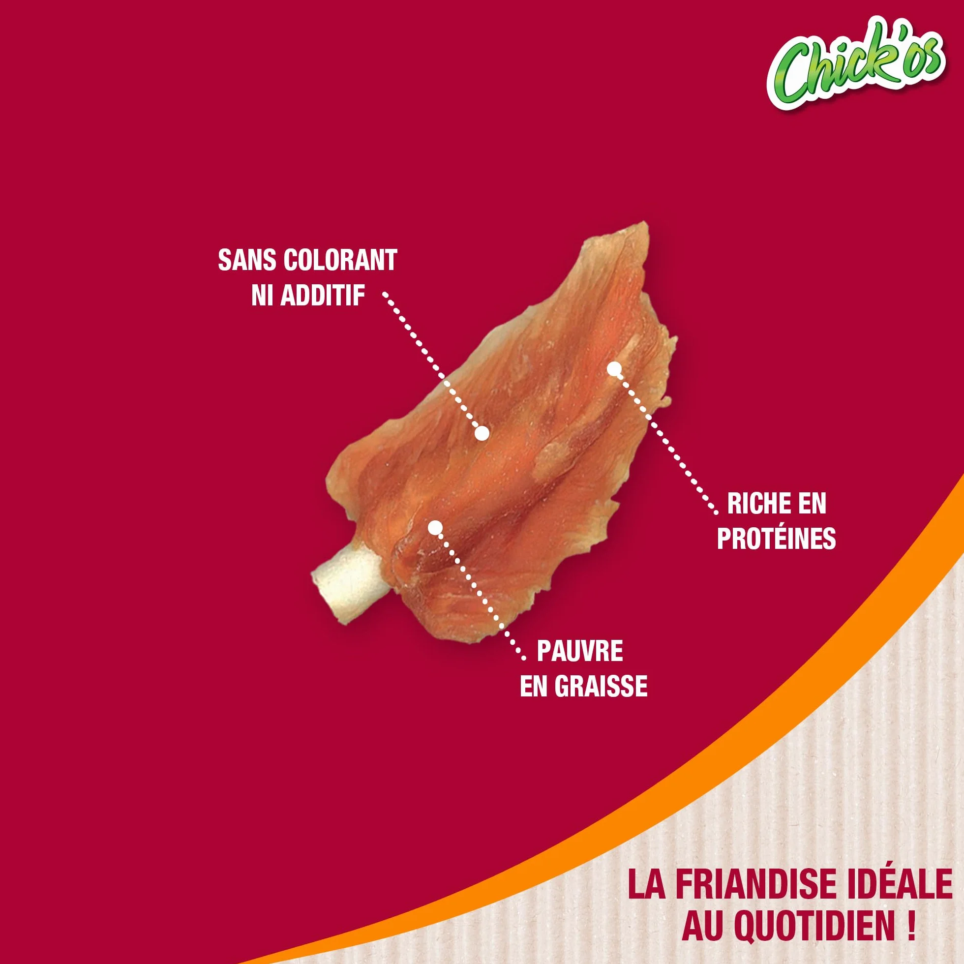 Jappy Filet de Poulet + Mini Stick Friandise Chien Riche En Poulet Protéines Collagène 65 g