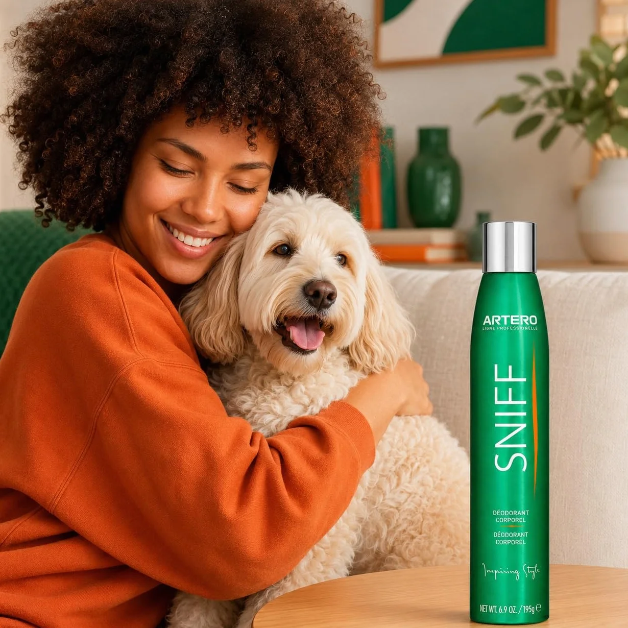 ARTERO Sniff Désodorisant pour Chiens 300ml - Élimine Mauvaises Odeurs, Spray Corps Longue Durée, Vegan sans Parabènes