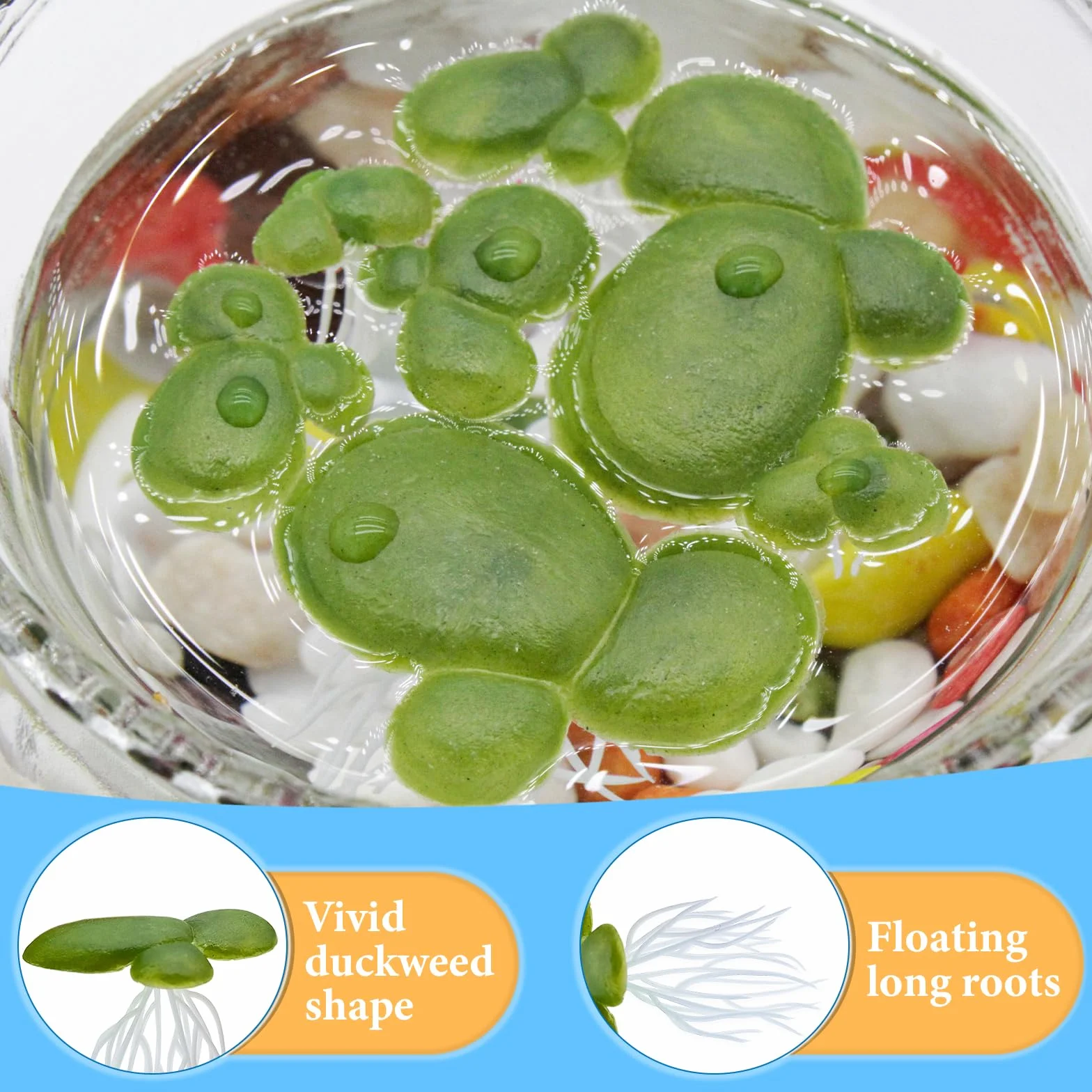 Canard artificiel qui bouge en plastique pour aquarium - Plantes flottantes - Mini canard