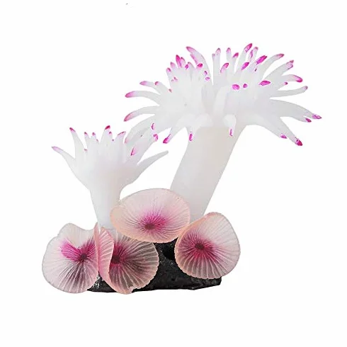 Décorations artificielles Plantes coralliennes pour aquarium Simulation naturelle Corail Blanc