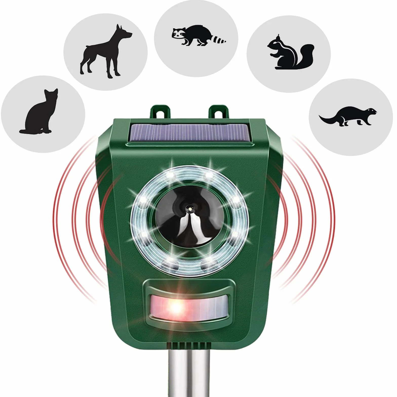 Répulsif Chat Extérieur Ultrason Anti Chat Solaire