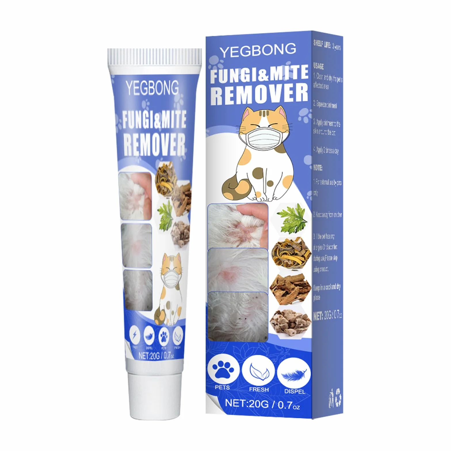 Crème Anti-démangeaison pour Animaux de Compagnie