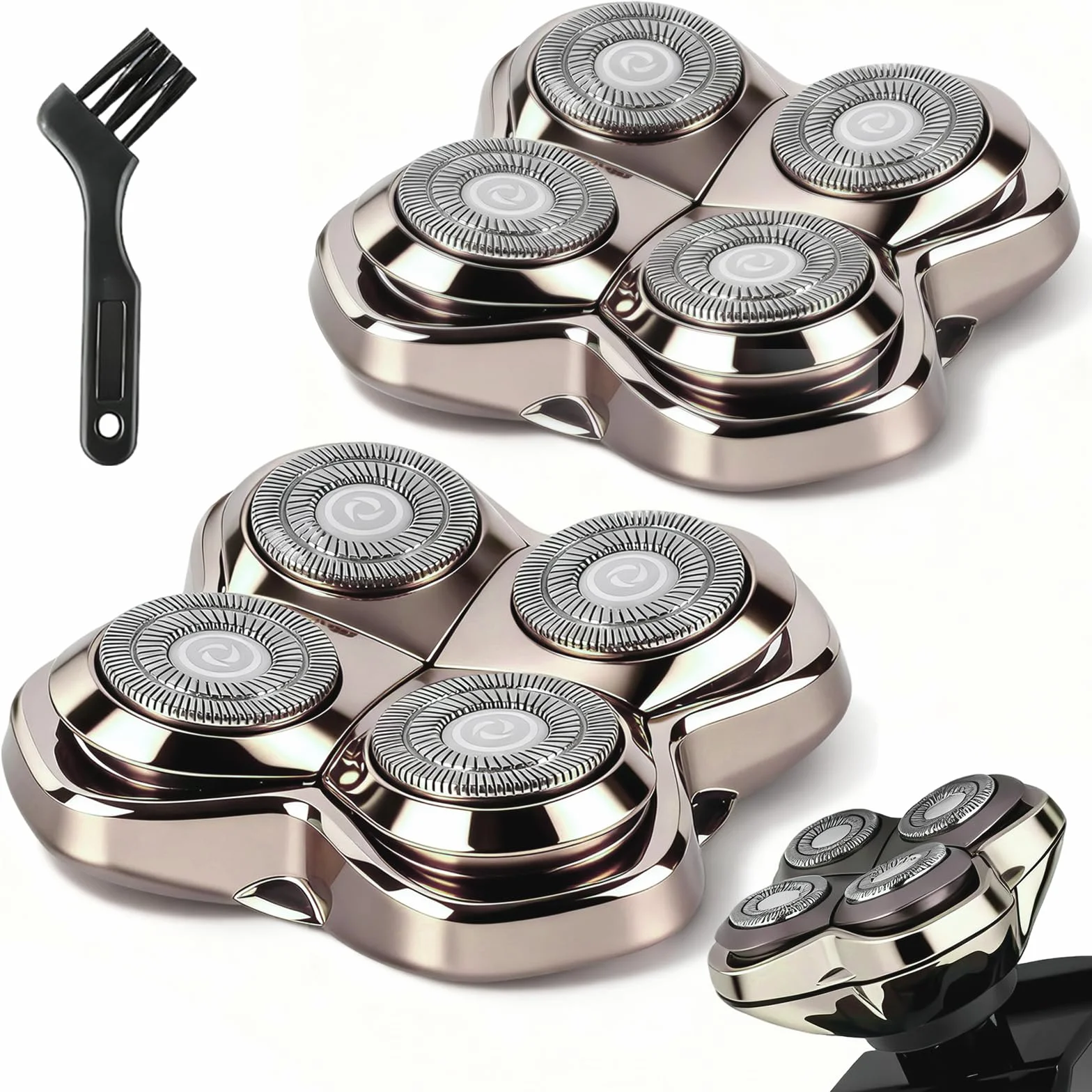 Lame de rechange pour tête de rasoir PRO 4, Compatible Pitbull Skull Shaver, Pitbulls Gold PRO, Silver PRO, Diamond, Platinum, Butterfly Kiss (2 Pièce)