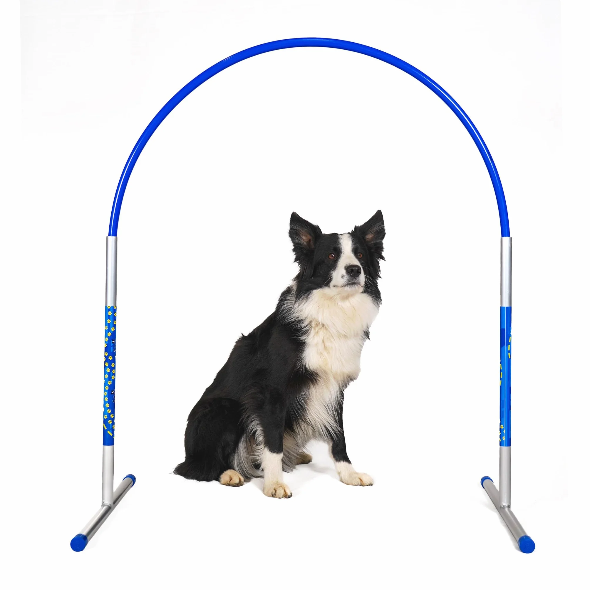 Callieway Hoopers Agility Hoops Lot de 6 cerceaux en aluminium Bleu