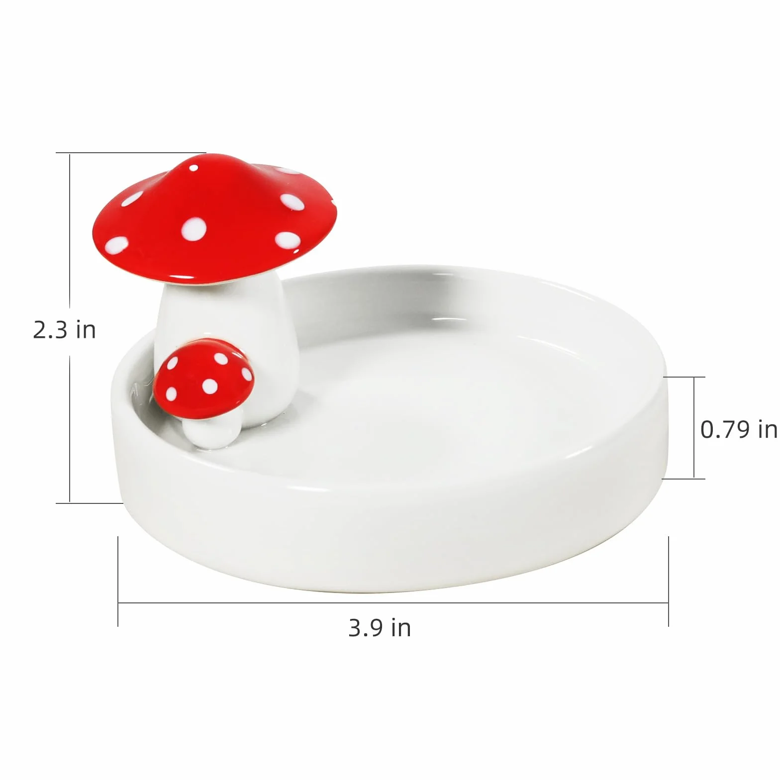 Niteangel Gamelle hamster céramique champignon pour hamsters syriens nains gerbilles souris rats petits animaux