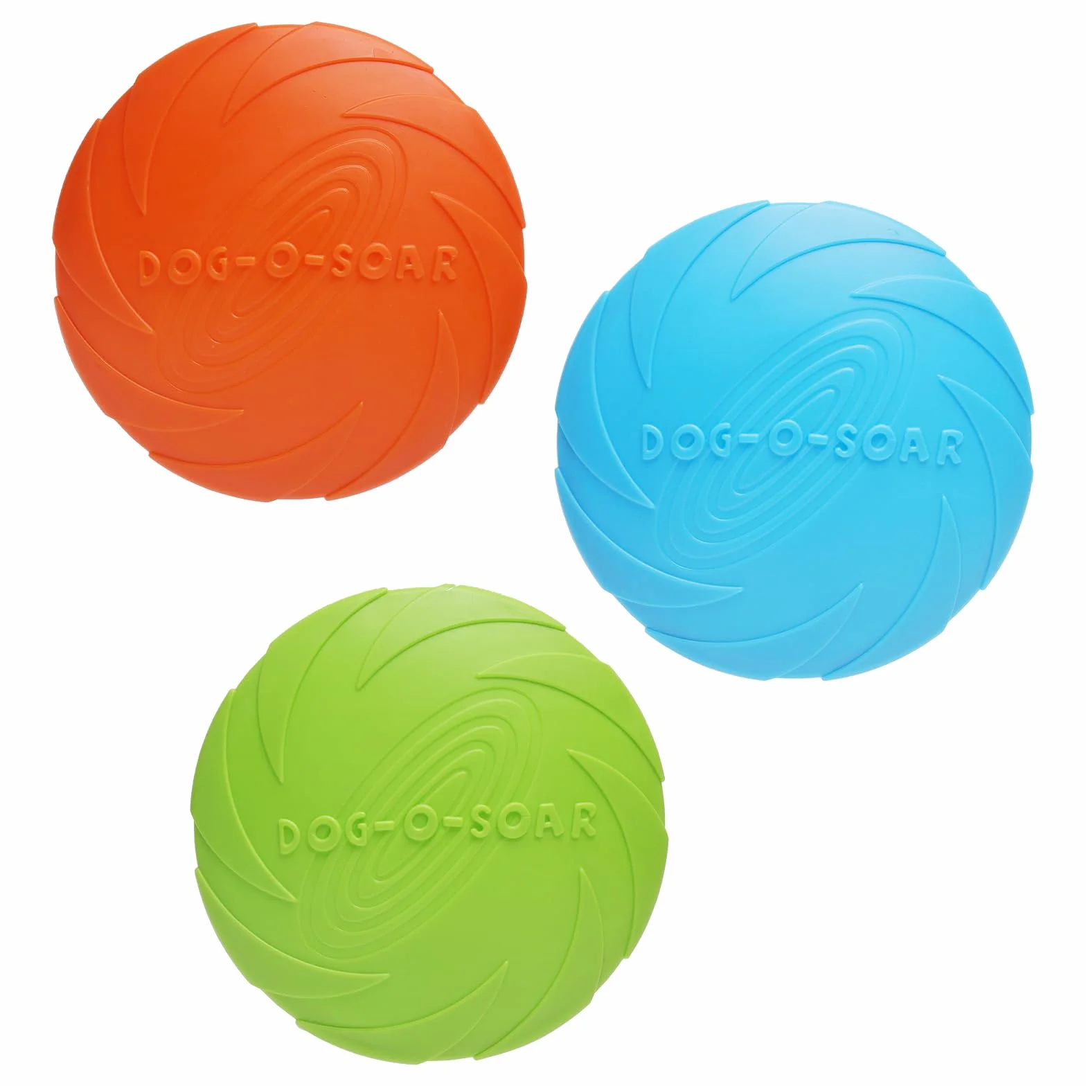 TNSLAND Frisbee Lot de 3 en Caoutchouc Naturel pour Chien 15 cm, Dog Disc