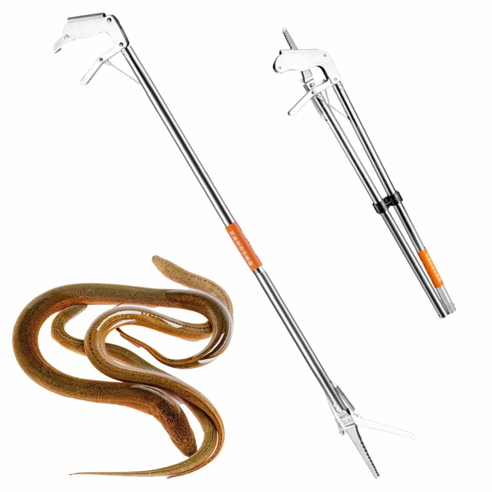 Pince à serpent professionnel avec poignée antidérapante étendue, outil de préhension pour reptiles
