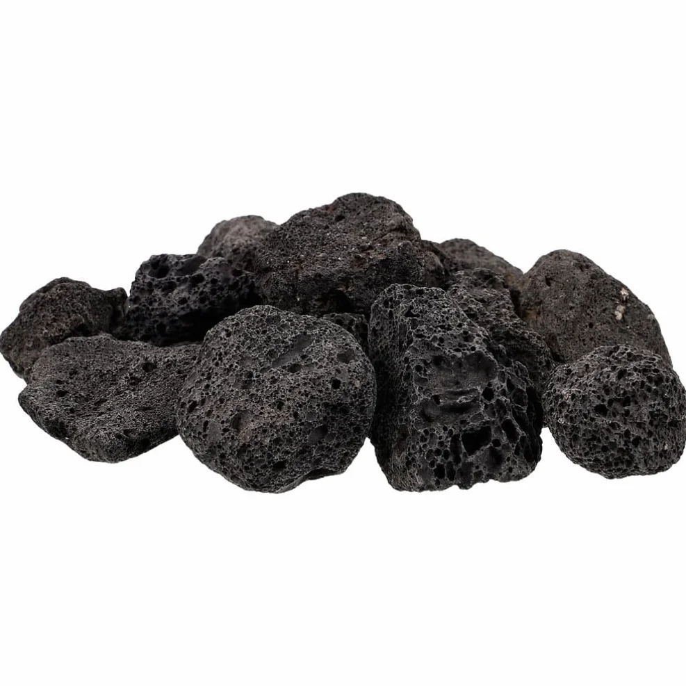 Pierre de Lave Naturelles Noires pour Aquarium Décoration Foyers Grills à Gaz