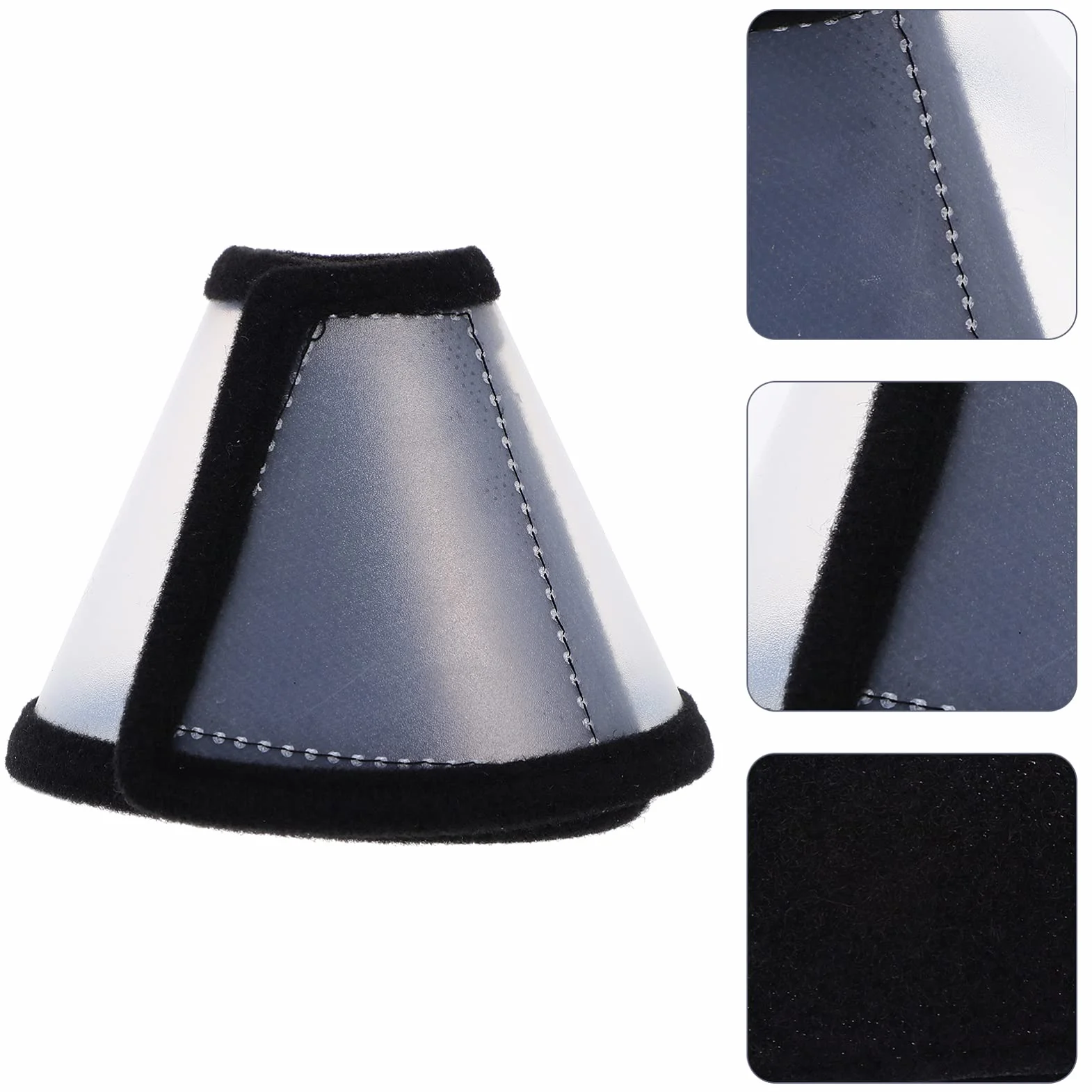 Mipcase Collier Anti-Léchage pour Hamster en Polaire et Plastique, 2 Pièces, Facile à Mettre et Enlever, Anneau de Protection Cou Irritabilité et Blessures