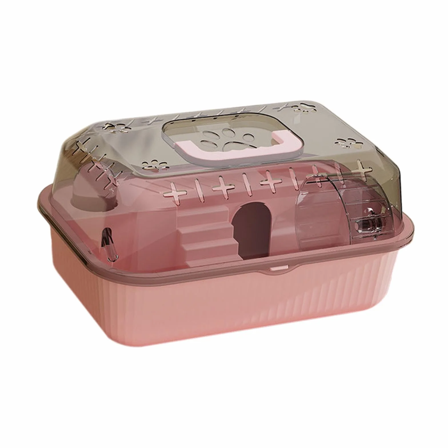 LOVIVER Petit conteneur pour Animaux de Compagnie, boîte de Transport pour Hamster, Cage Portable pour Rongeurs