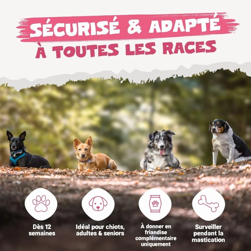 Pets Purest Oreilles de Lapin avec Fourrure pour Chiens, Chiots & Seniors - Friandise à Mâcher 100% Naturelles, Séchées à l'Air, pour Les Aliments Crus et Les Régimes Hypoallergéniques sans Céréales.