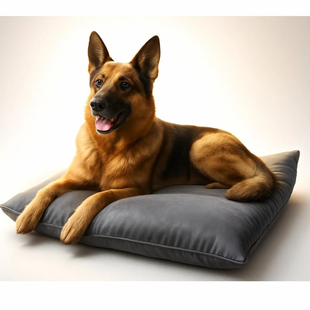 GM Coussin pour Chien et Chat - Lit Doux pour Chien déhoussable et Lavable - Hydrofuge, Anti-Taches, Antidérapant - Grand - L - 90x105 cm