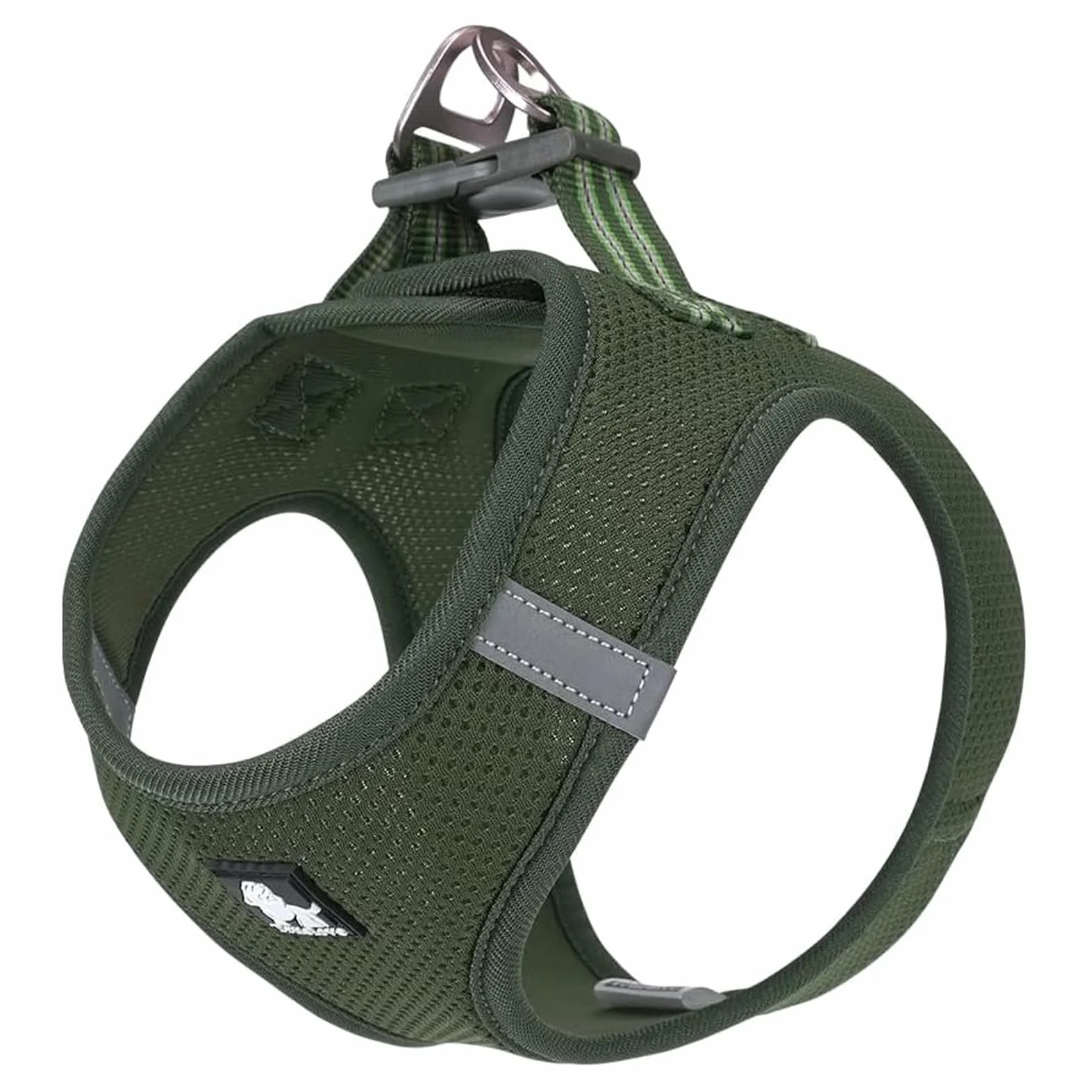 TRUE LOVE Harnais pour Chien Soft Air Mesh Gilet réfléchissant réglable M Vert
