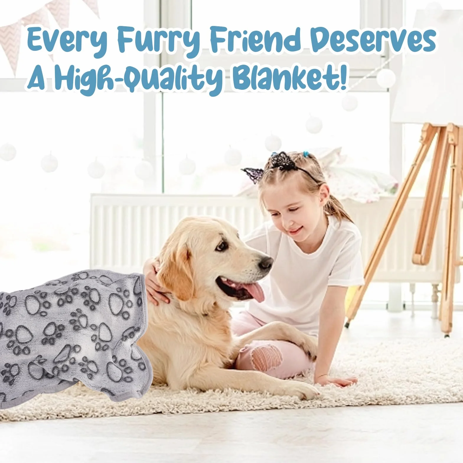 Plaid pour Chat en Flanelle 60×40cm Couverture Douce Lavable pour Chien et Chat