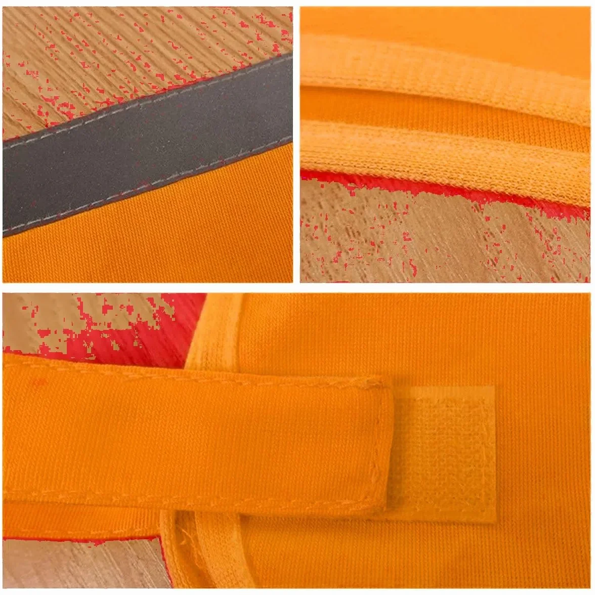 Gilet Réfléchissant pour Chien Haute Visibilité Harnais Sécurité Orange S
