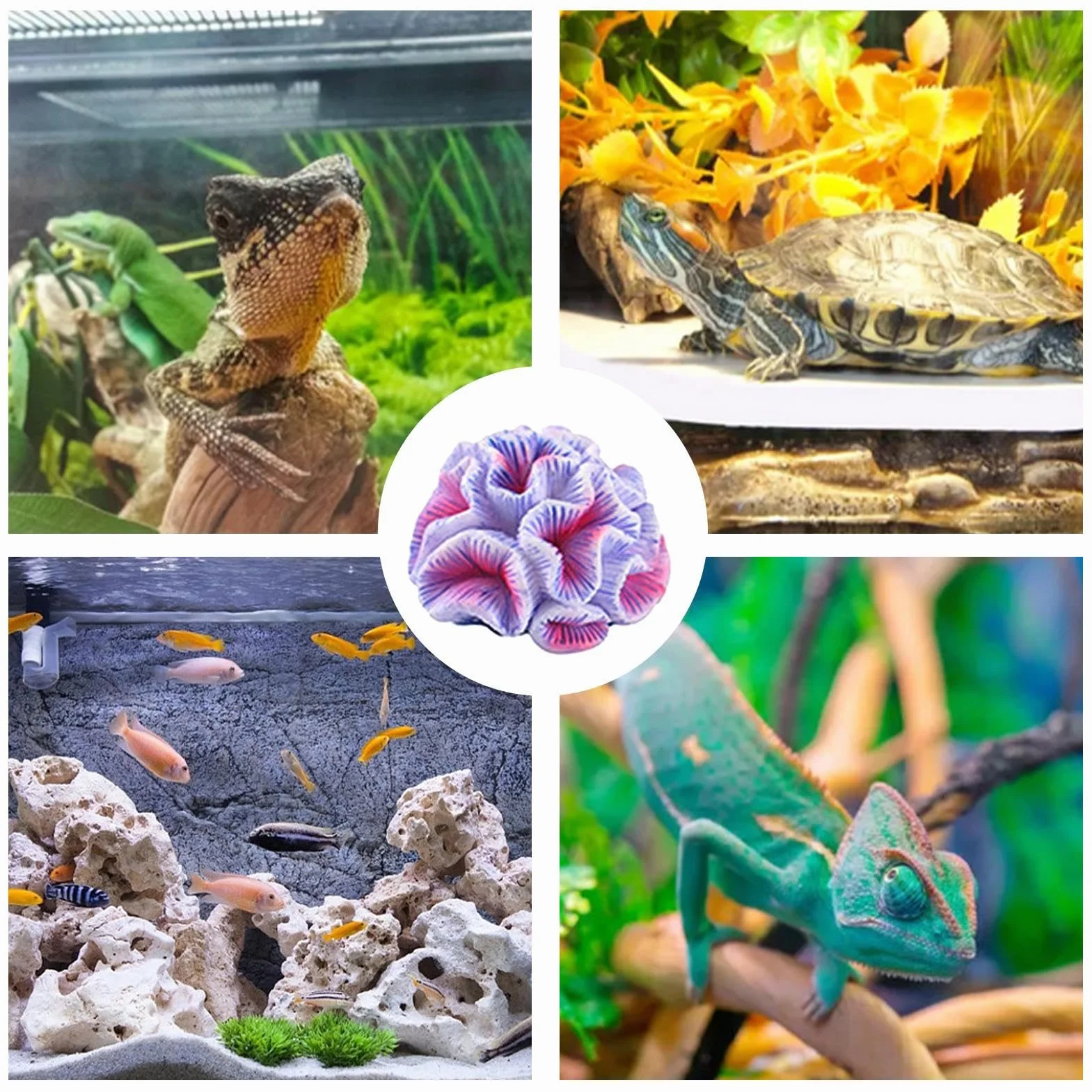 Corail de mer artificiel pour aquarium, décoration paysagère, petits coraux pour terrarium