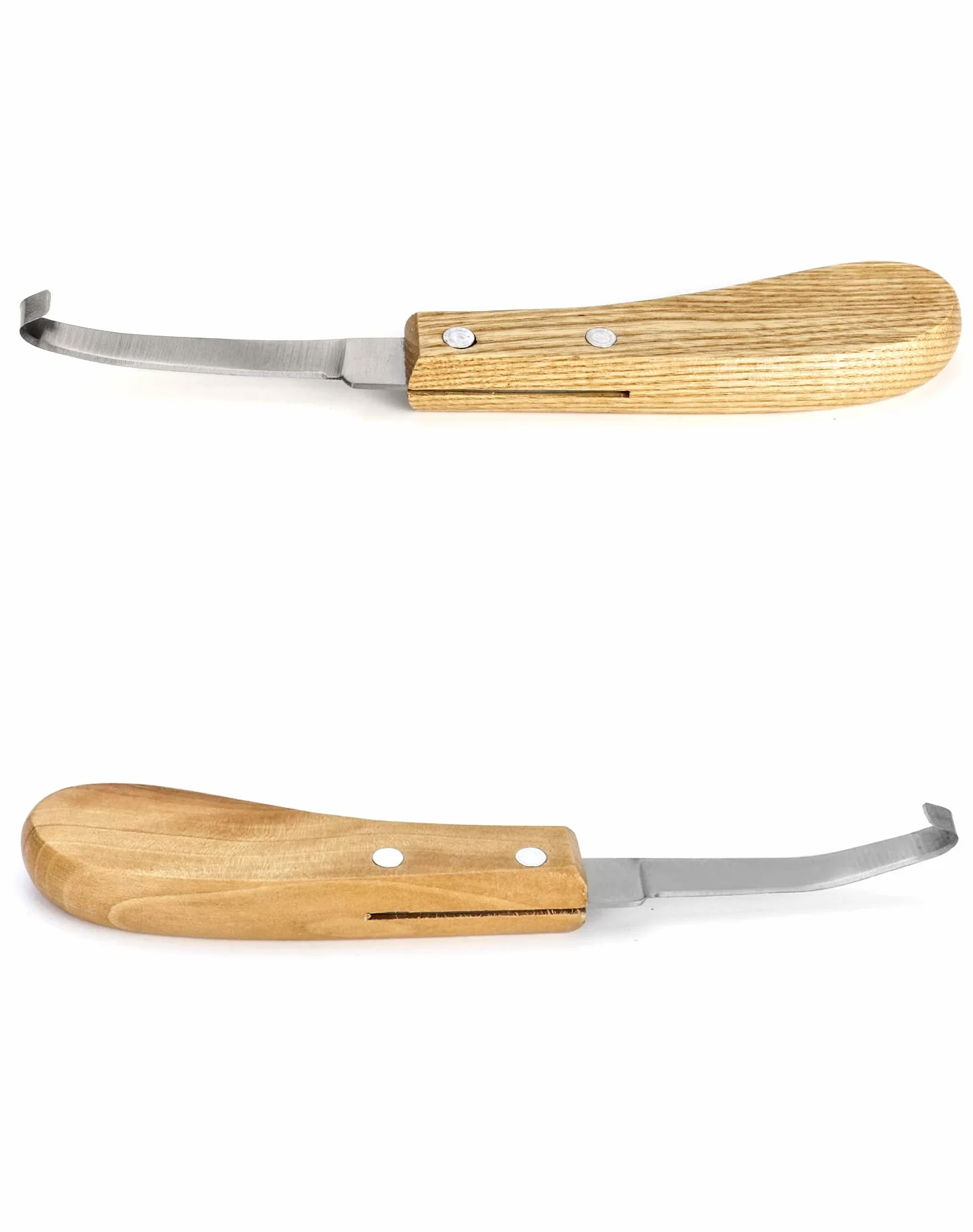 QWORK 2 pièces couteaux à sabots grattoir 21.5 cm droitier gaucher manche ergonomique pour bovins ovins chevaux
