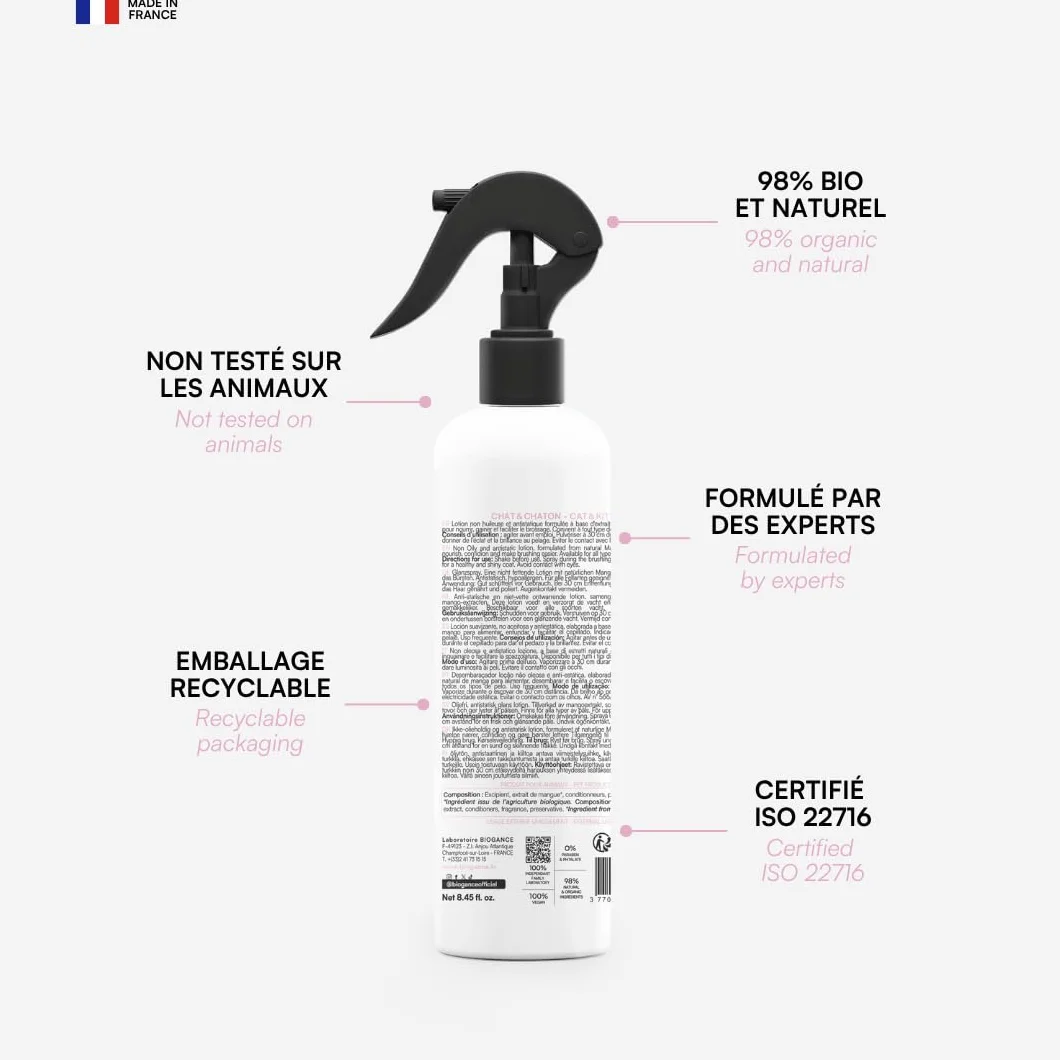 BIOGANCE Lotion antistatique Chat Nutri Liss