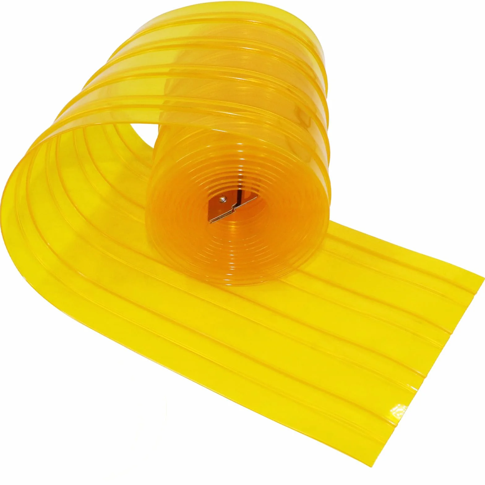 Rideau à Lanières PVC pour Porte de Chien 3.6m x 20cm Jaune Isolant Thermique