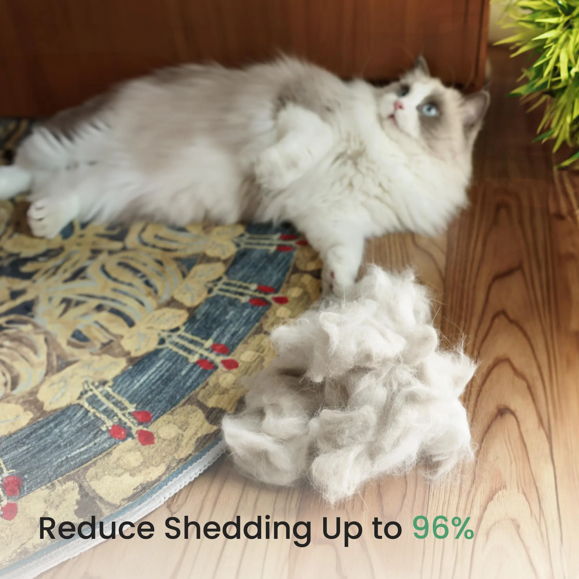 dancemoon PawRake Brosse pour Chats et Chiens Mue Démêlage sous-Poil Outil Toilettage Animaux Poils Mi-Longs Longs