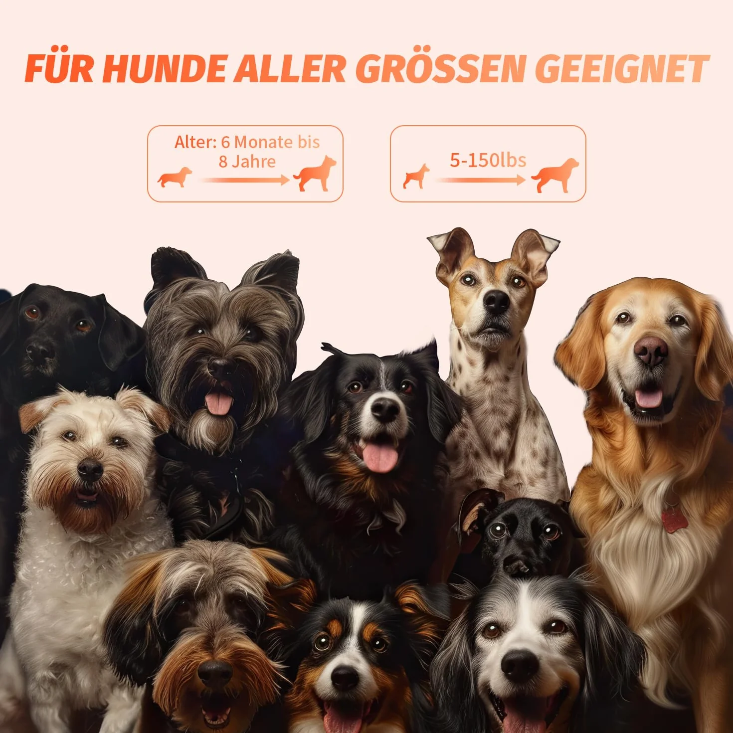 Appareil anti-aboiement à ultrasons rechargeable 4 fréquences réglables LED pour chiens