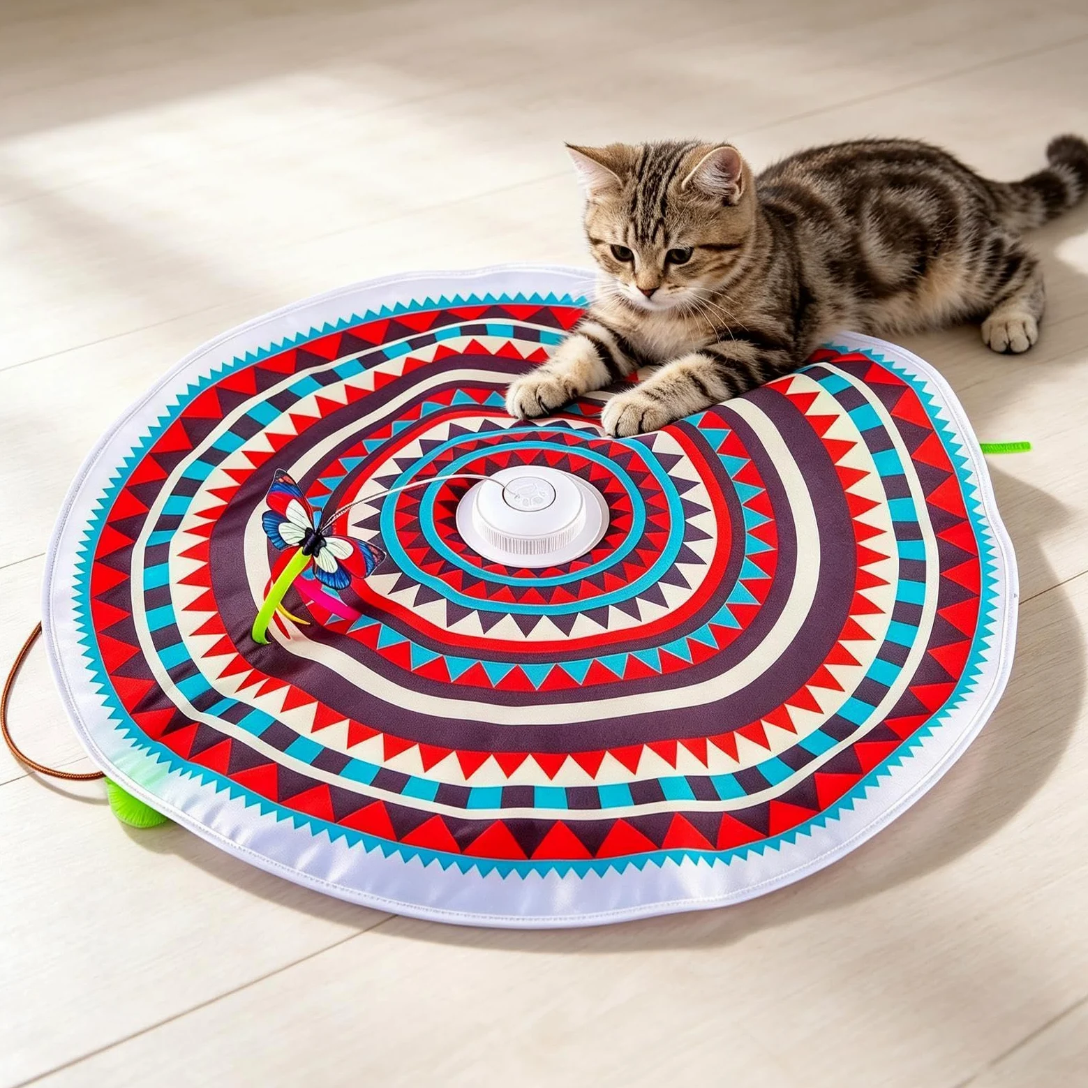 Jouet interactif pour chat rechargeable et intelligent | Jouet de soulagement de l'ennui des chats pour intérieur ou extérieur balcon appartement maison salon