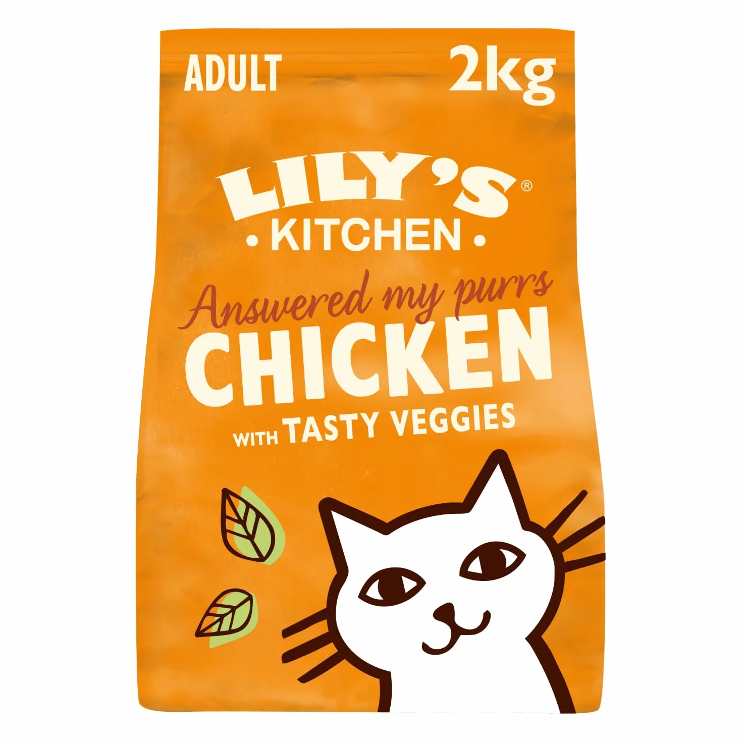 Lily’s Kitchen Nourriture sèche pour chats adultes Poulet et légumes sans céréales 2 kg