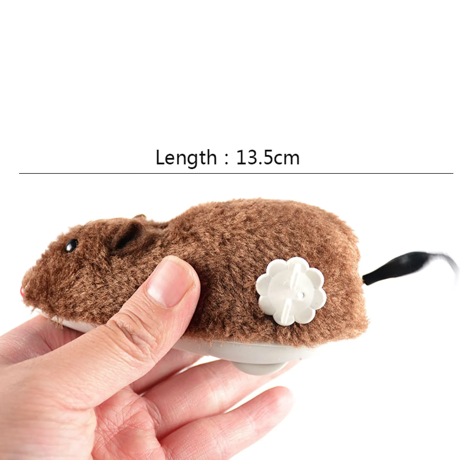 Jouets pour Chats, Jouets for Chat, Souris mécanique à Ressort, Jouet en Peluche, Mouvement, Rat, Chien, interactif for Animaux de Compagnie, 4 pièces