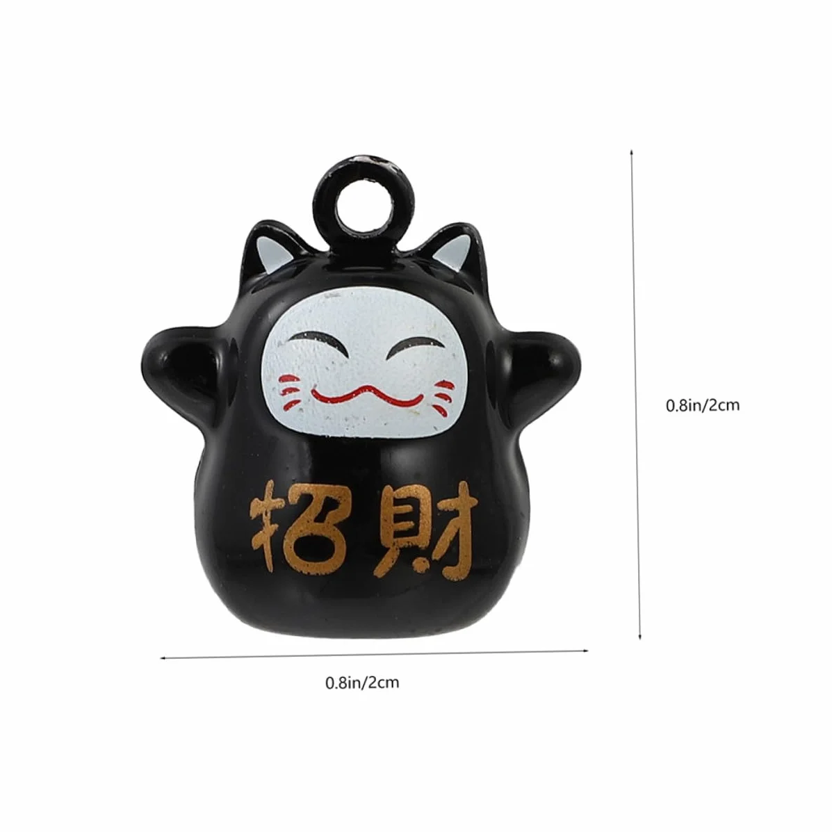 Angoily 6 pièces Pendentifs Clochette Chat Cuivre Pour Décoration Suspendue Amulette Lot Accessoires Chat