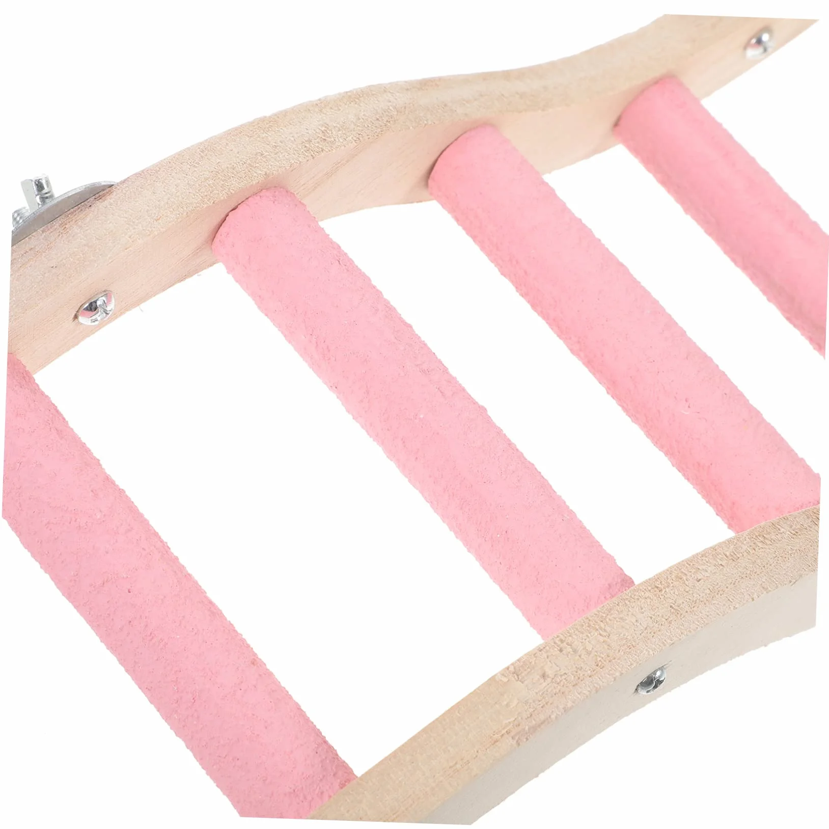 Échelle Cage à Oiseaux Plastique Rose Jouet Escalade Mâcher Perruches