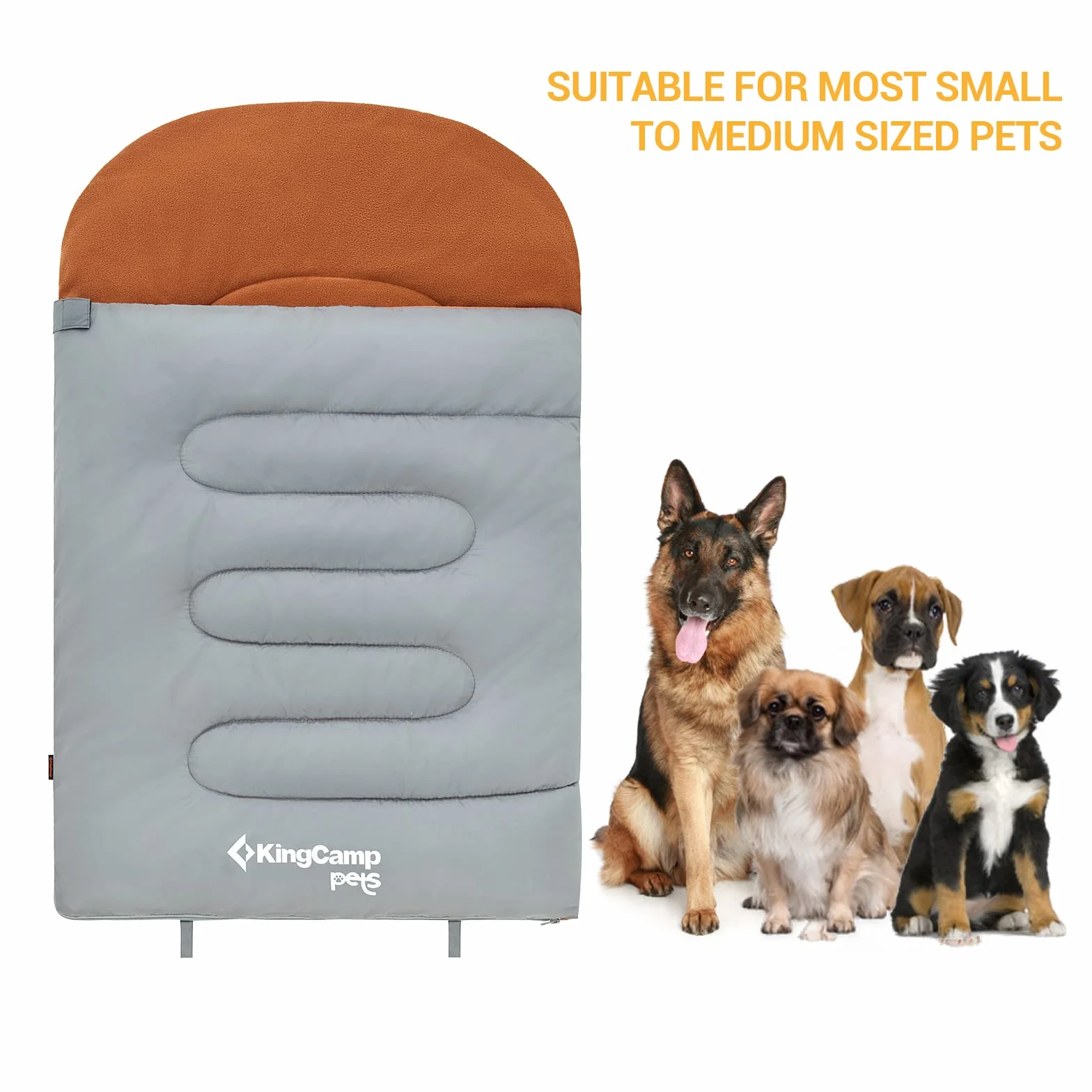 KingCamp Sac de Couchage pour Chien Imperméable 110x70cm, Couverture Lavable pour Chien Chat Chiot