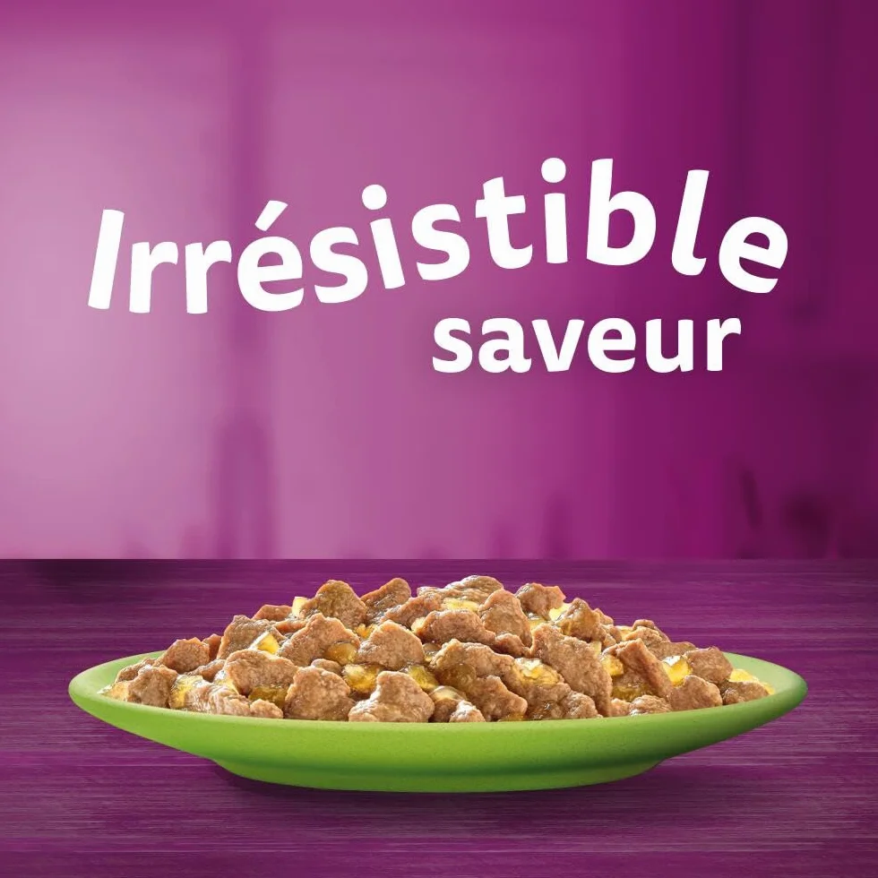 WHISKAS 7 Ans+ Repas Pour Chat Senior, Lot de 84 Sachets fraîcheur 85 g, Nourriture Humide Chat