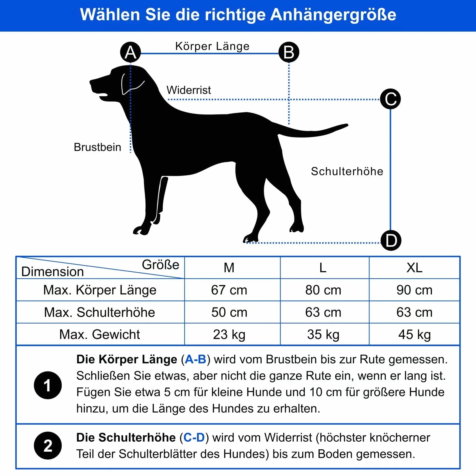 DOGGYHUT Remorque de vélo pliable pour chien 23 kg