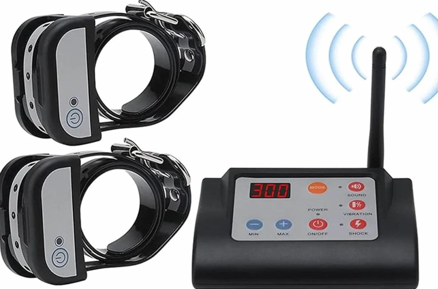 Clôture pour Chien sans Fil 2 en 1 avec Collier de Dressage Rechargeable pour Intérieur et Extérieur