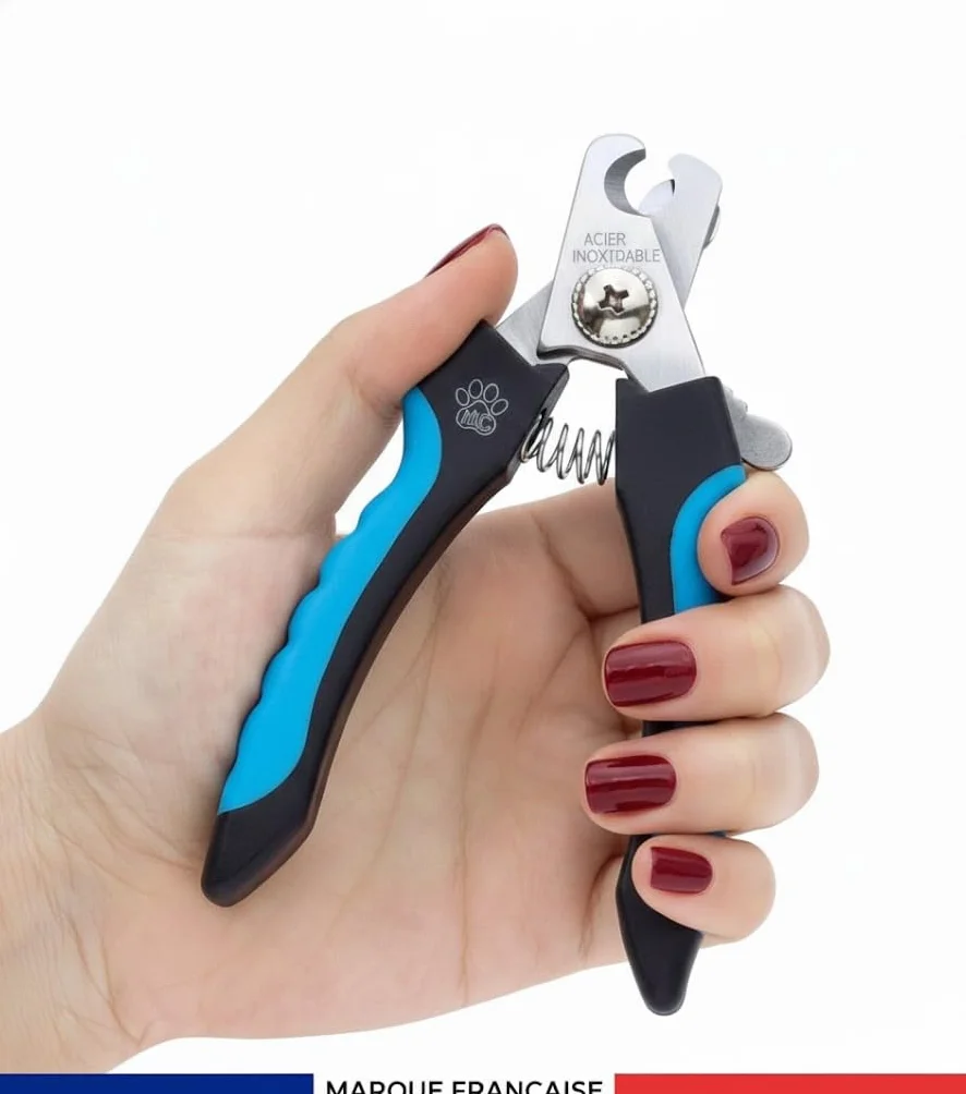 Coupe-Griffes Chien Chat Lapin Silencieux avec Lime à Ongles Incluse - Acier Inoxydable Antirouille