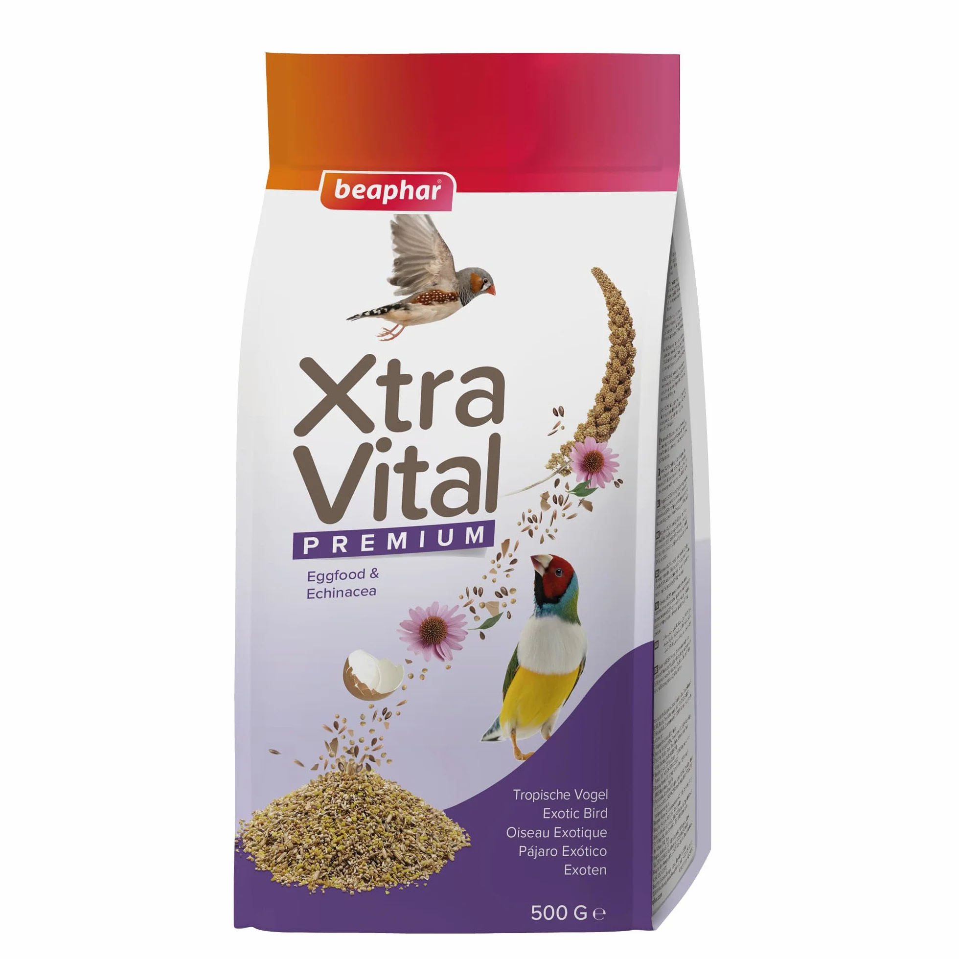 Beaphar XTRAVITAL Alimentation Premium Oiseaux Exotiques 500g