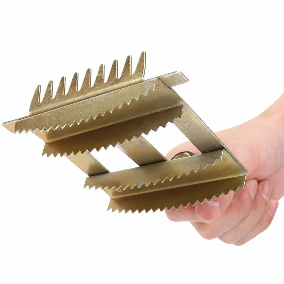 Peigne de rejet de bétail outil de brosse de peigne de vache de bétail brosse à cheveux de taureau outil de toilettage de râteau de herse antiprurigineux pour les fournitures de bétail