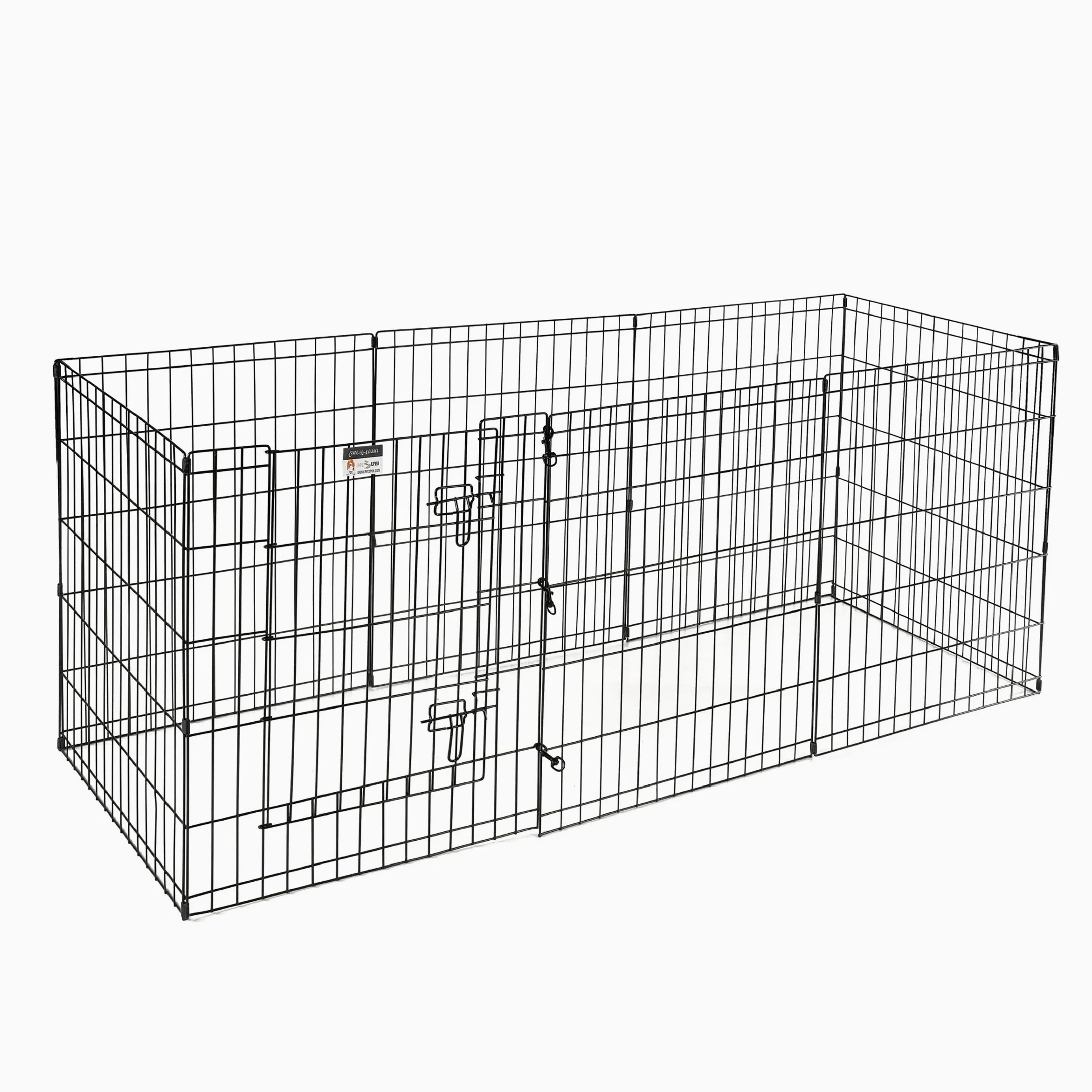 Petmaker Parc pour Chien Pliable en métal avec 8 Panneaux de 61 x 76 cm - Intérieur et extérieur avec Porte pour Chiens, Chats ou Petits Animaux