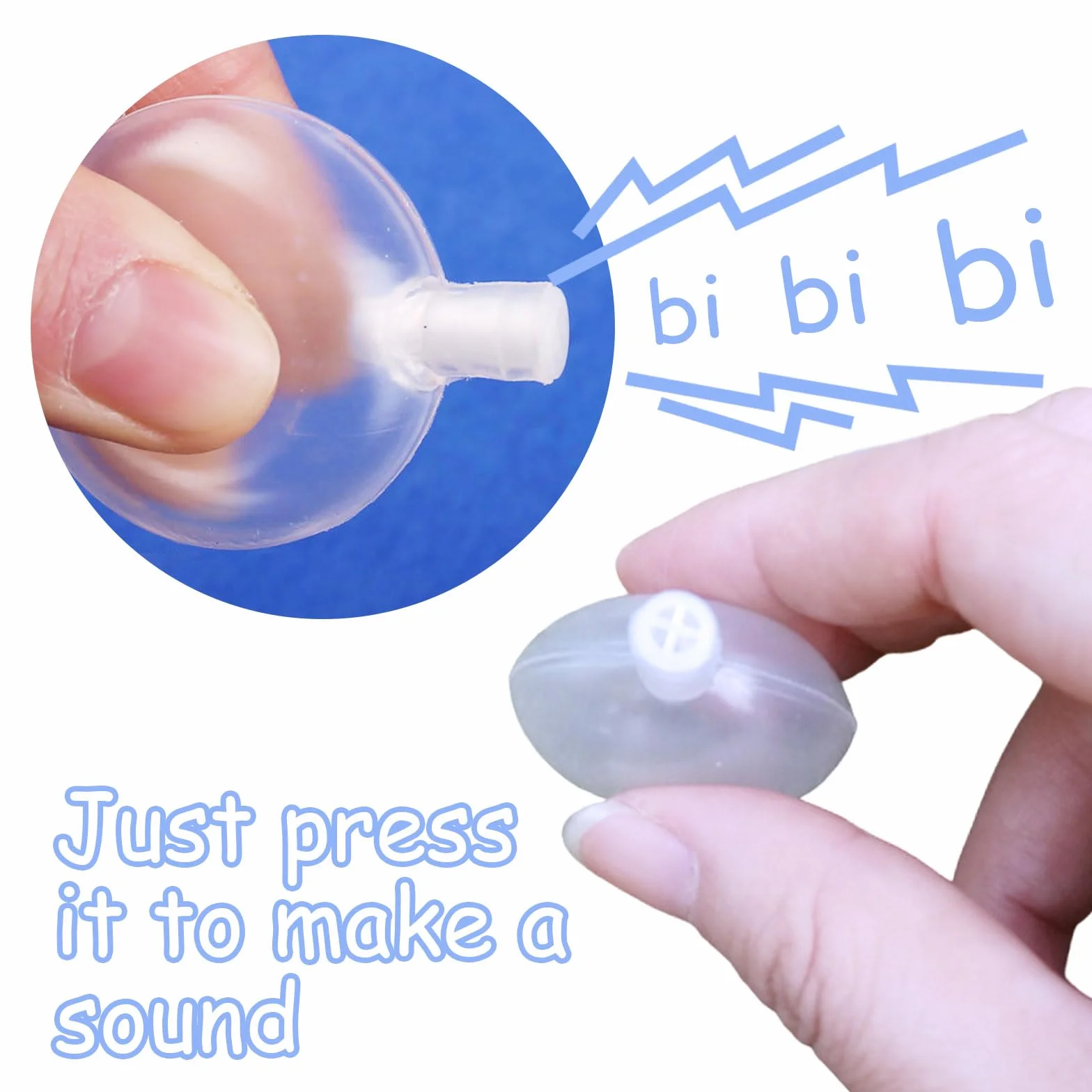 Sifflets Couineurs 30 Pièces, 30mm Squeaker Plastique Grelot, Jouet Bruit Maker, Accessoires Hochets