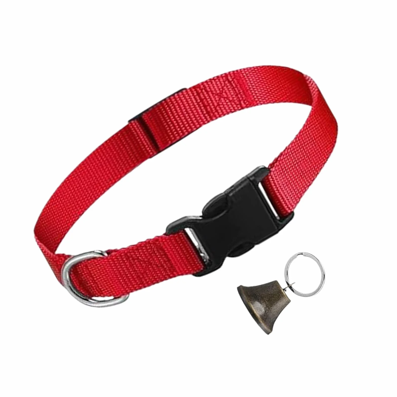 Collier de Chèvre Réglable en Nylon pour Mouton, Cloche d'Alpage Sonore Anti-Perdition pour Vaches, Chèvres